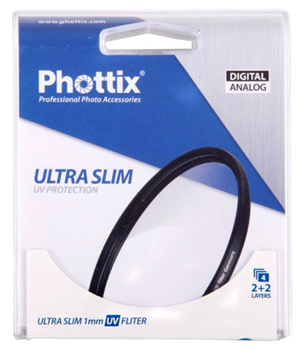 Фильтр ультрафиолетовый Phottix Ultra Slim 1 mm UV 52 mm. Фото N2