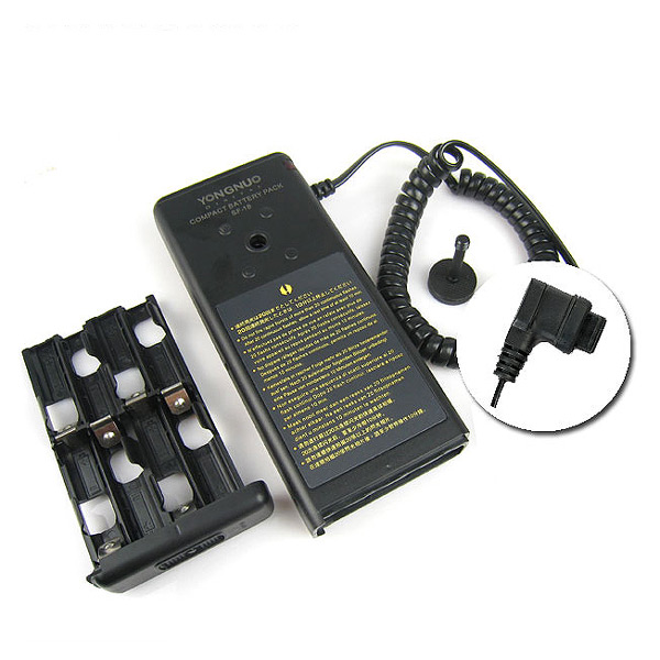 Yongnuo SF-18 компактный батарейный блок для вспышек Canon. Фото N2