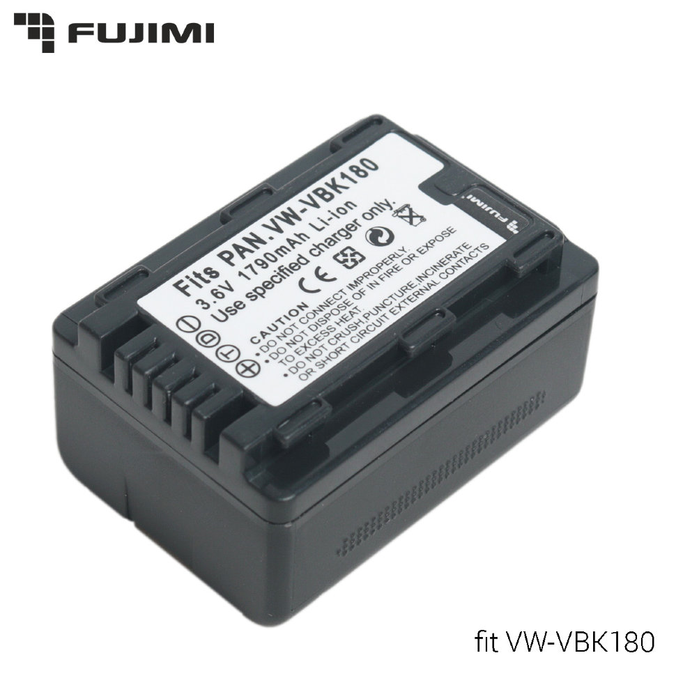 Fujimi VW-VBK180 (fully decoded) Аккумулятор (аналог Panasonic VW-VBK180)