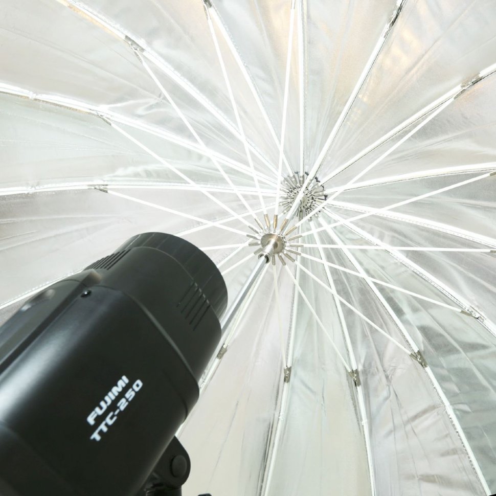 Зонт параболический серебристый на отражение Fujimi FJFG-40BS. Фото N2