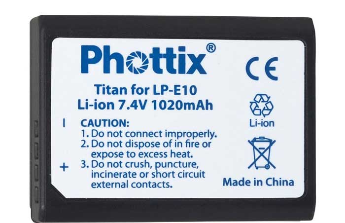 Аккумулятор Phottix LP-E10