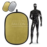 Отражатель лайт-диск Falcon Eyes RFR-4066GS, золотистый/серебристый, 100х165 см