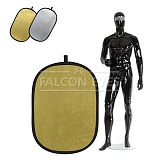 Отражатель лайт-диск Falcon Eyes RFR-3648GS, золотистый/серебристый, 90х120 см