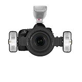 Макровспышка биполярная Godox MF12 Kit с синхронизатором для Nikon